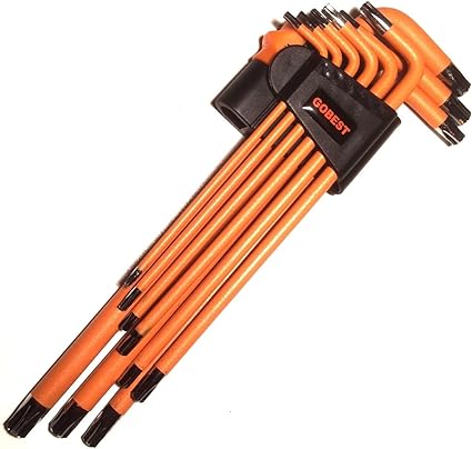 Gobest Gb 0022 Jeu De Cles Allen Torx De Securite Bras Longs 9 Pieces Amazon Fr Bricolage