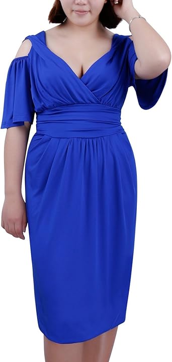 cobalt blue midi dress uk