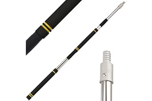 UEGHNS Long Paint Roller Extension Pole, Multi-Purpose Extendable Pole 3-13.5Ft Extension Pole with Aluminum Universal Splice Head spliceable Pole Extension Pole Paint Roller Extension Pole. (Black)