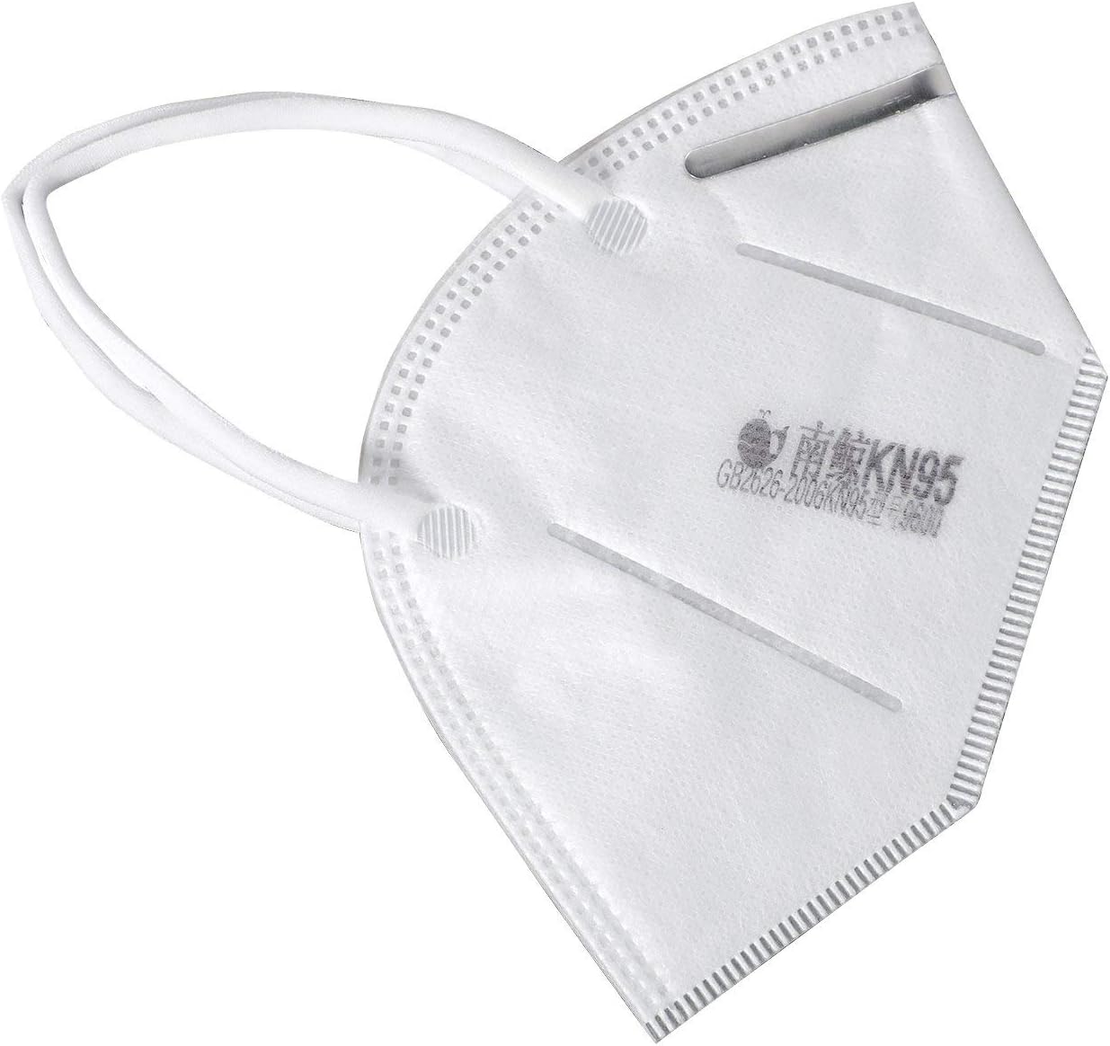 Pack of 3 Face Masks FFP2 N95 Mask Hygiene Respirator Adjustable Nose Clip for Perfect Tight Seal Full Face Protection Face Mask Against fine Airborne Particles, Dusts, Mists and Pollutants