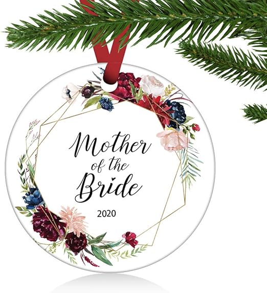mother of the bride christmas ornament