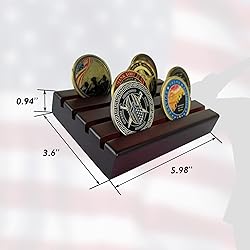 ASmileIndeep Small Military Challenge Coins Display