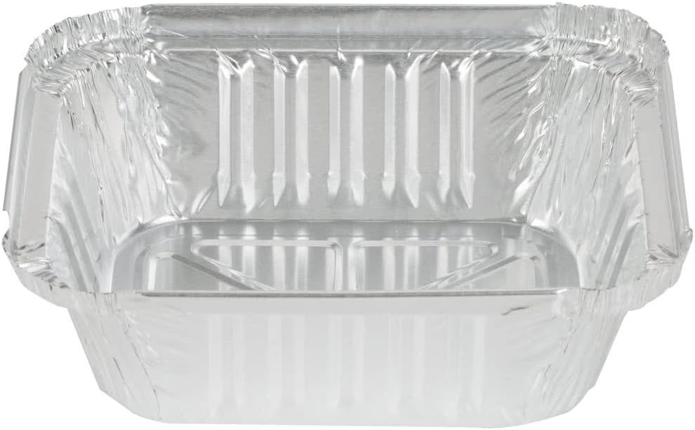 Durable Packaging 220301000 Aluminum Closeable Containers, 1 lb Oblong, 1000/Carton