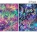 2 Pack 5D Full Drill Diamond Painting Kit, KISSBUTY DIY Diamond Rhinestone Painting Kits for Adults and Beginner Diamond Arts Craft Home Decor, 15.8 X 11.8 Inch (Love Story Diamond Painting)