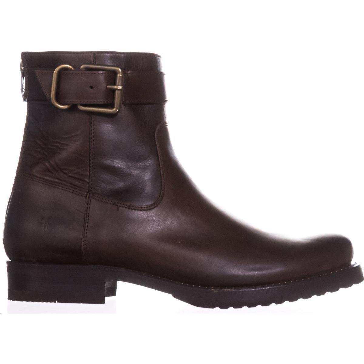 FRYE Womens Veronica Strap Zip Short Leather Ankle Ankle Boots