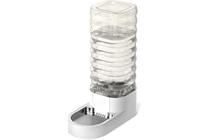 CICONIRA Gravity 8.5L Dog and Cat Water Bowl Dispenser, Automatic Stainless Steel Dog Water Bowl, 100% BPA-Free, Self-Filling Large Capacity Pet Water Feeder for Dogs and Cats