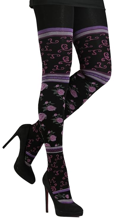 CRÖNERT edle Damen Strumpfhose, Strickstrumpfhose multicolor 72402 Farbe 2600