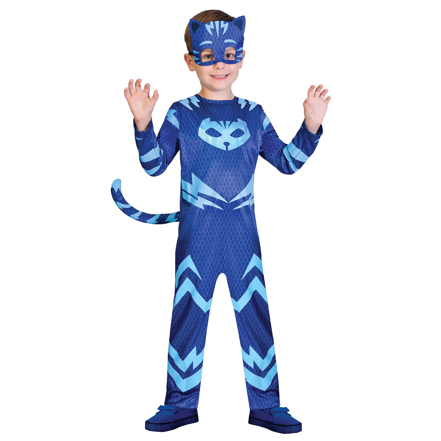 amscan 2020 (Fix 250/100) (9902951) Child Boys Catboy Costume (3-4yr)