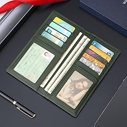 VANNANBA Long Slim Wallet for Men RFID Blocking