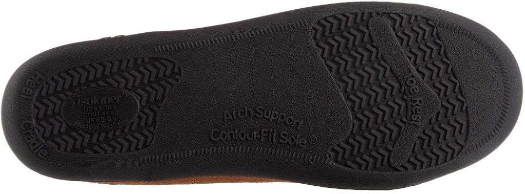  | isotoner Men's Whipstitch Gel Infused Memory Foam Moccasin | Slippers
