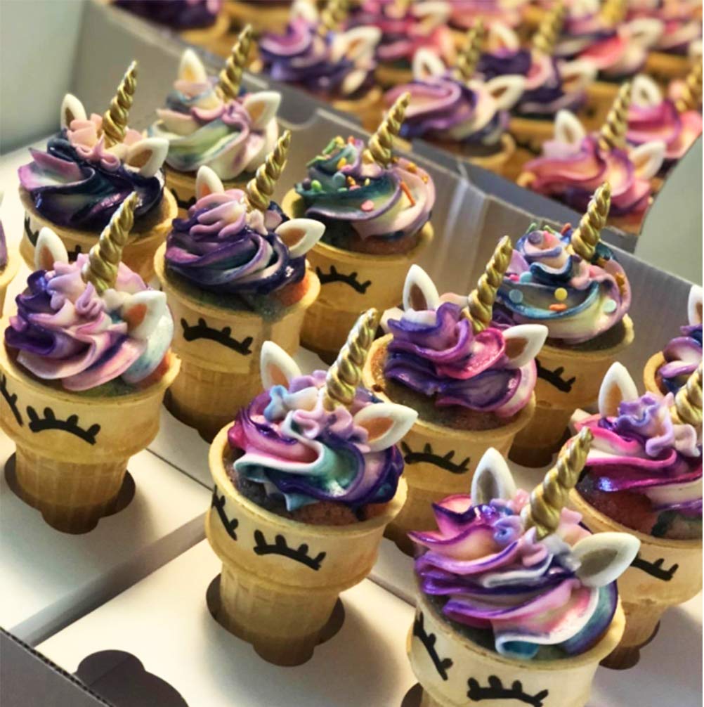 Sakolla Rainbow Unicorn Cake Fondant Mold Mini Unicorn Horn Ears Flower Cake Pop Cookies For Kids Birthday Party Cupcake Decorations Candy Making Molds Home Kitchen Adios Co Il