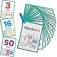 Lachilly Number 1-100 English Words Learning Flashcards, High Frequency Words, Beginning Reading, Kindergarten ESL Teaching Materials, Autism Learning Materials, Vocabulary Building, 15 Cards 28 Words
