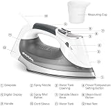 BEAUTURAL 2400W Steam Iron with LCD Display & Double Ceramic Soleplate view 7