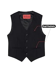 Marvelous World Boys' 5-Piece Formal Vest Suit