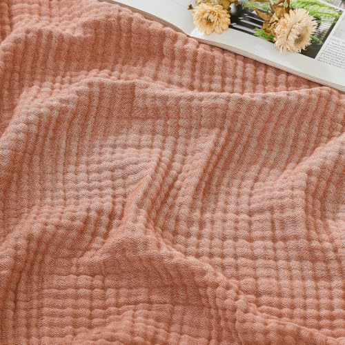 EMME Musselin Decke 230x230 Baumwolle Oeko-TEX Melange Kuscheldecke