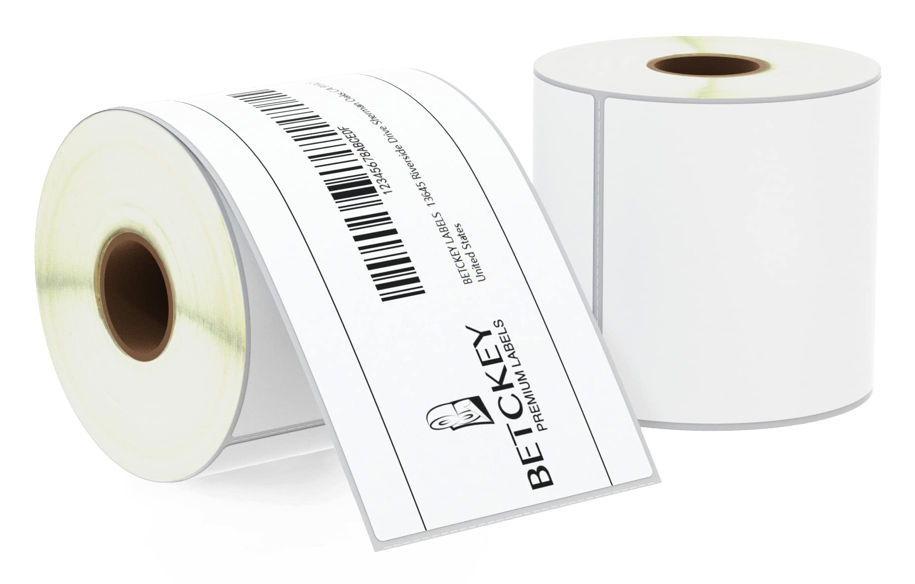 BETCKEY - 76mm x 127mm(3 in x 5 in) Multipurpose Thermal Labels, 350 per Roll, Compatible with Zebra & More Printers [2 Roll/700 Labels]