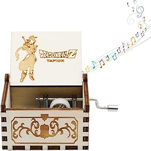 Mini caja de música de manivela para mujer, diseño de piratas ...