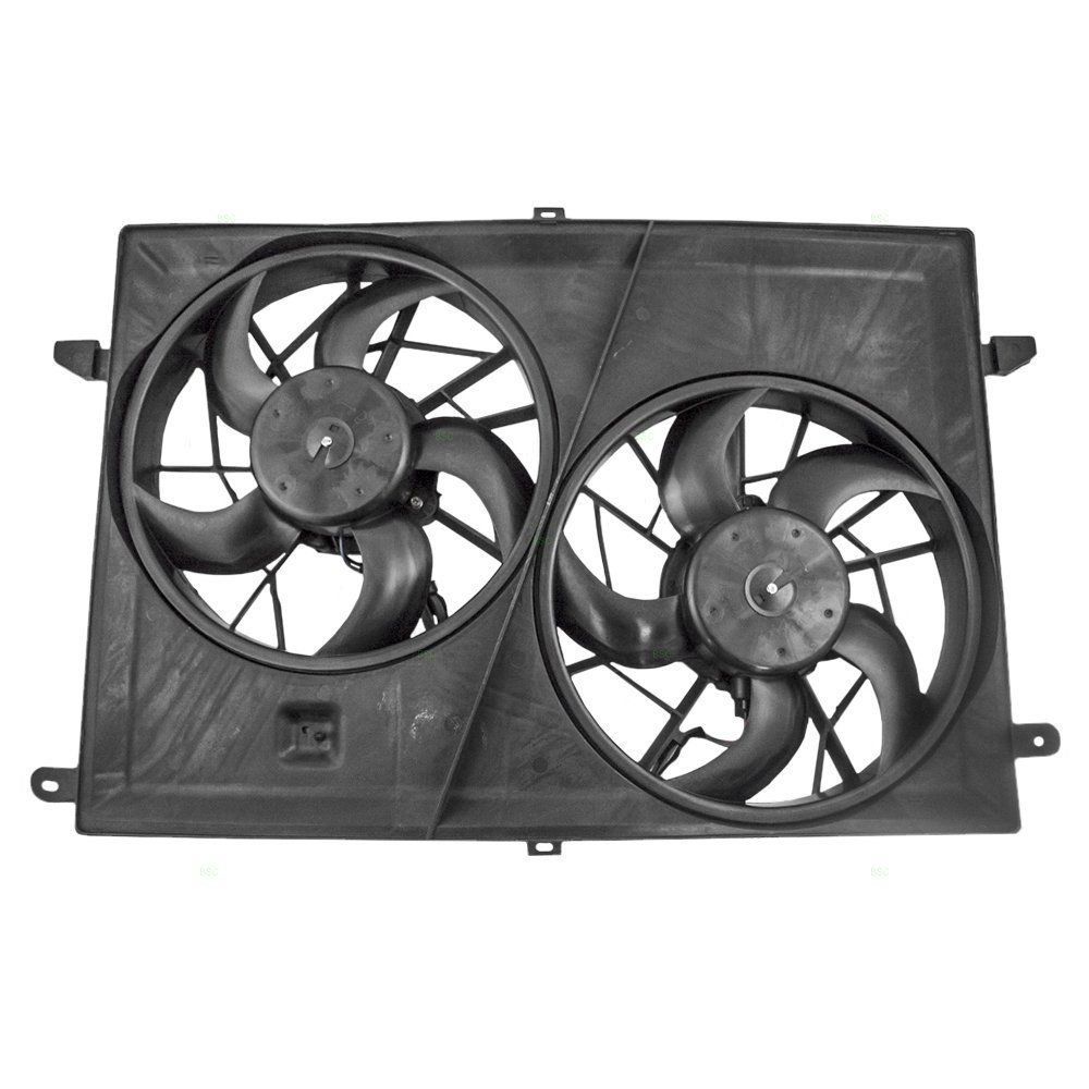 Amazon.com: Dual Radiator and Condenser Fan Assembly - Cooling Direct  For/Fit GM3115219 08-17 Buick Enclave 09-17 Chevrolet Traverse 07-17 GMC  Acadia 07-10 ...