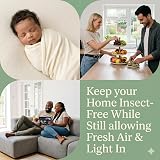 Homebay Fly Screens For Windows Cut To Size Mesh with Adhesive Tape view 6