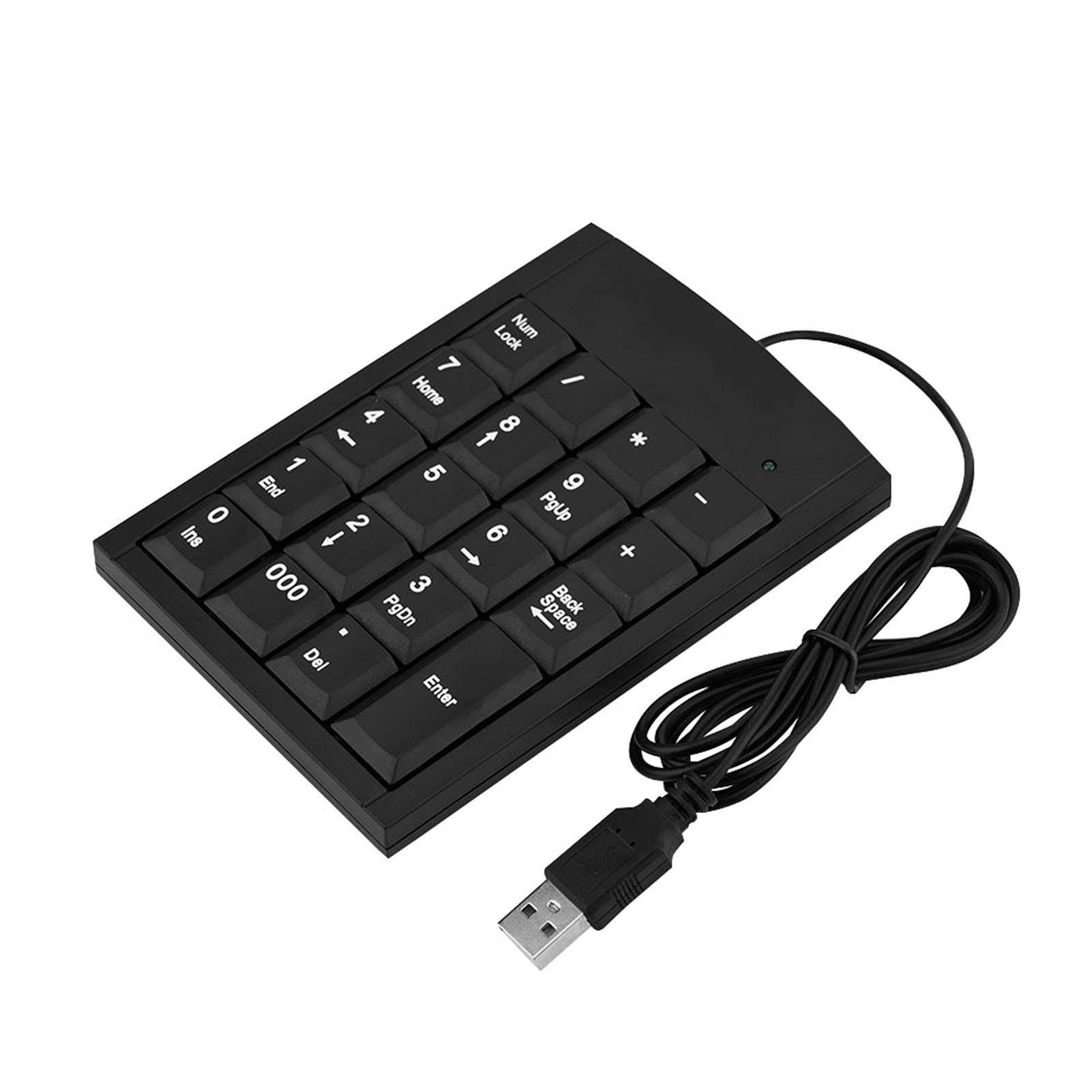 Ejoyous Mini Numeric Keypad, USB Numeric Keypad 19 Keys Portable Small Keyboard with 1.5 M Cable for Laptops Desktop Computers
