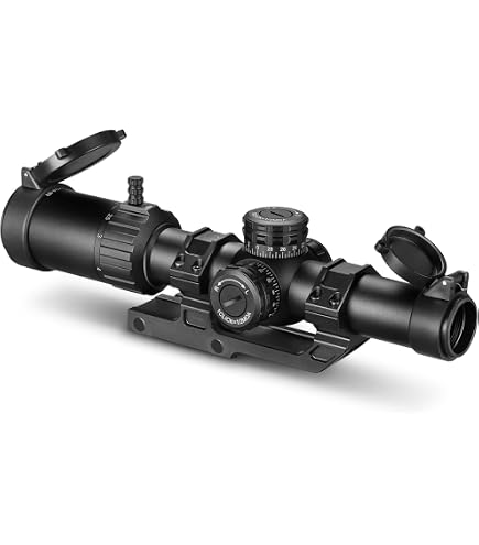 Amazon.com : VictOptics S6 1-6×24 LPVO SFP Rifle Scope w/ 1-Piece