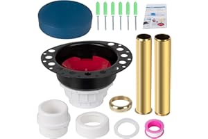 RANSOTO Freestanding Bathtub Drain Rough-in Kit with Brass Tail Pipes and Plastic Adapter Compatible with Island Bathtub, Standard bathtub, Floor Mounted Bathtub and Copper Bathtub