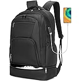 seyfocnia Gym Backpack for Men,Gym Bag with Shoe Compartment Lightweight Travel Workout Sports Backpack with USB Charging Port