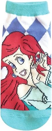 Amazon Co Jp ディズニーソックス リトル マーメイド アリエル靴下 ダイヤ ホワイト ライトブルー 22 24cm Awd3534j おもちゃ
