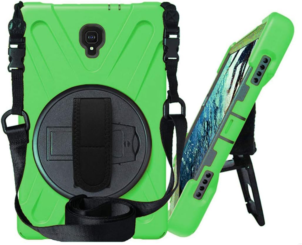 KIQCase for Galaxy Tab A 10.5 Case T590 2018, Shockproof Heavy Duty Military Armor Hybrid Cover Kickstand for Samsung Galaxy Tab A 10.5 2018 SM-T590 (Shield Green)