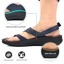 Aerosoft Deke Strappy Slingback Summer Comfort Flat