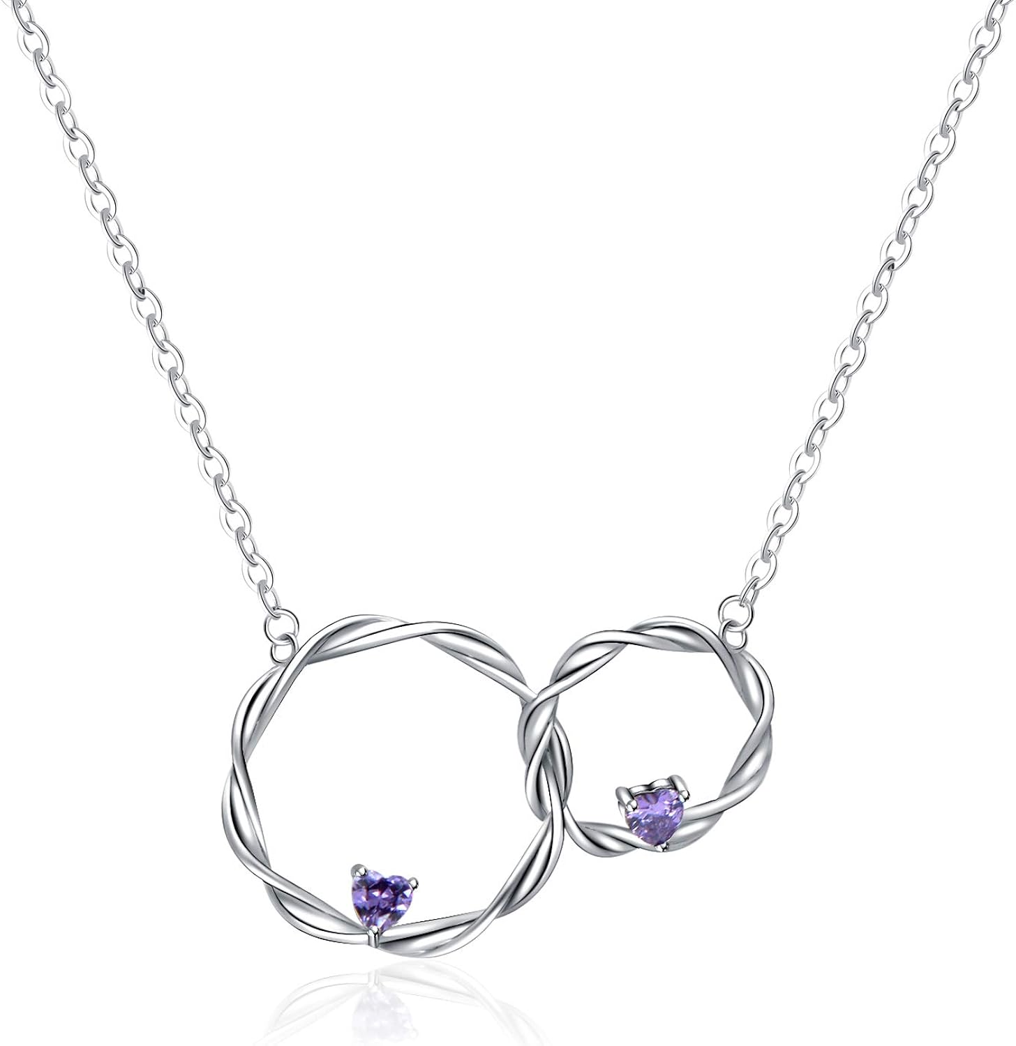 YMHOP Sterling Silver Sister Necklace Always My Sister Forever My Friend S Shape Pendant Necklace for Women: Jewelry