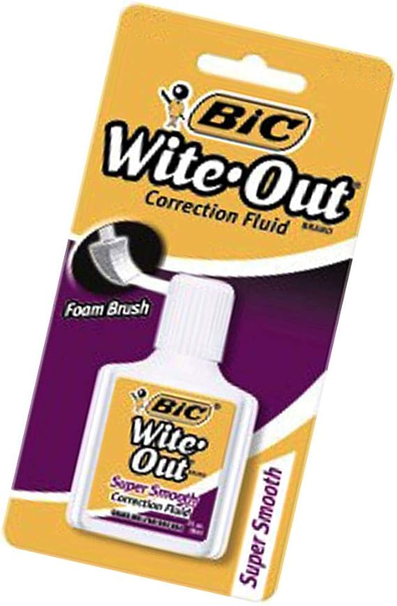 Wite Out Extra Coverage Correction Fluid.7oz Pack of 2