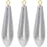 AMYSPORTS Drop Shot Fishing Weights Kit Lead Freshwater Fishing Sinkers Bass Casting Removable Fishing Weights Saltwater Stre