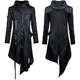 SuitsLink Mens Steampunk Costume Gothic Renaissance Frock Coat Victorian Tailcoat Jacket Halloween COS Costumes