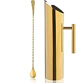Generic Soluna HM Stainless Steel Chrome Gold Pitcher with Handle, PT-CR-4CU-GLD-2