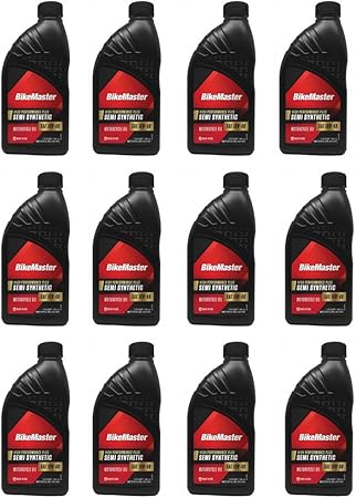 Amazon Com 1 Case 12 Quarts Honda Atv Utv 4 Stroke Semi Synthetic 10w40 Engine Oil Automotive