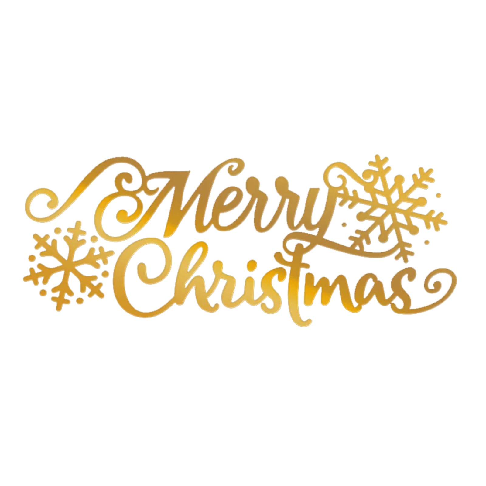 Briartw Merry Christmas Hot Foil Plate for Holiday Greetings Decorations and Crafts - Compatible with Most Foil Press Machines | Craft Stamping Plate for Elegant Embellishments