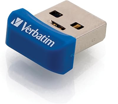 Verbatim Store n Stay NANO USB 3.0 Stick 64GB Blue Super Flat Design Fast