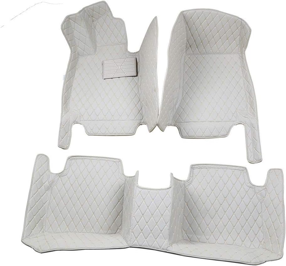 Pegasuss Tailored Car Floor Mats, XPE Leather, All Weather Protection RHD Floor Liner,3 Piece - Beige
