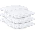 Utopia Bedding Bed Pillows for Sleeping King Size (White), Set of 6, Cooling Hotel Quality, Gusseted Pillow for Back, Stomach or Side Sleepers