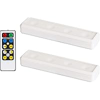 Brilliant Evolution Wireless LED Under Cabinet Light 2 Pack with Remote Control | Battery Powered Lights | Kitchen Under Cabi
