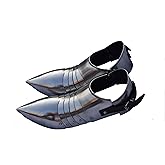 Viking Traders Steel Medieval Armor Shoes - One Pair Sabaton/Solleret - Wearable Replica Armor Costume of Knights for Cosplay and Gatherings for Collectors