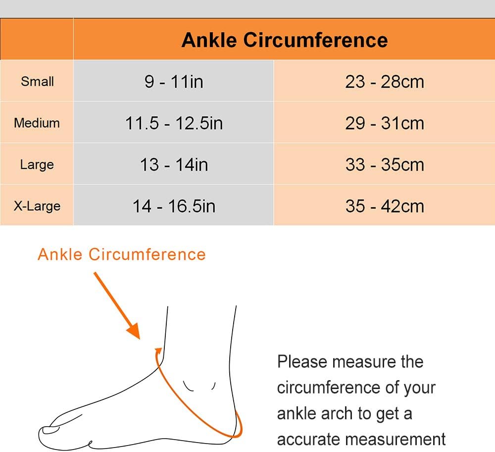 CAMBIVO 2 Pairs Ankle Brace Compression Support Sleeve for Women and Men, Plantar Fasciitis Foot Socks with Arch Support for Injury Recovery, Swelling, Heel Spurs, Achilles Tendonitis: Sports & Outdoors