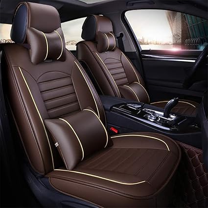 Amazon Com Car Seat Covers Universal Fit 5 Seats Solid Color