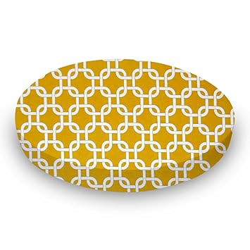mustard yellow crib sheet