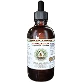 Dandelion Alcohol-Free Liquid Extract, Organic Dandelion (Taraxacum Officinale) Dried Leaf Glycerite Hawaii Pharm Natural Herbal Supplement 2 oz