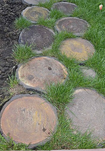 Set 3 pcs Stepping Stone Log slab Mold Concrete Cement Mould for garden pathS42