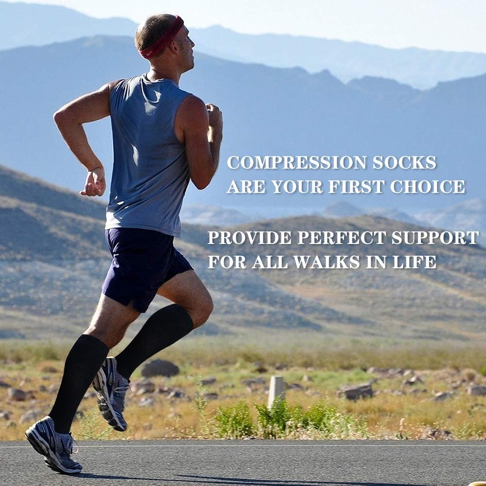 Copper Compression Socks for Women and Men(20-30 mmHg) - Best Medical for Running Athletic Nurses Pregnancy Flight Travel: Clothing