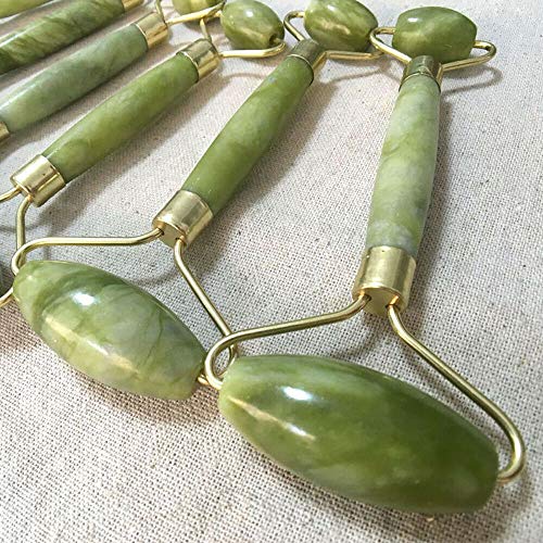 Pro-Nu Jade Roller Face Massager with Natural Jade Stone for Face Eye Massage