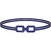 JASGOOD Skinny Metal Elastic Waist Belt for Women Stretch Thin Belt for Dresses